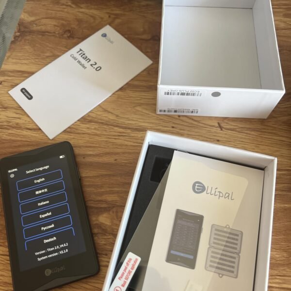 🛡️ ELLIPAL Titan / Titan 2.0 – Fully Air-Gapped Bitcoin Hardware Wallet